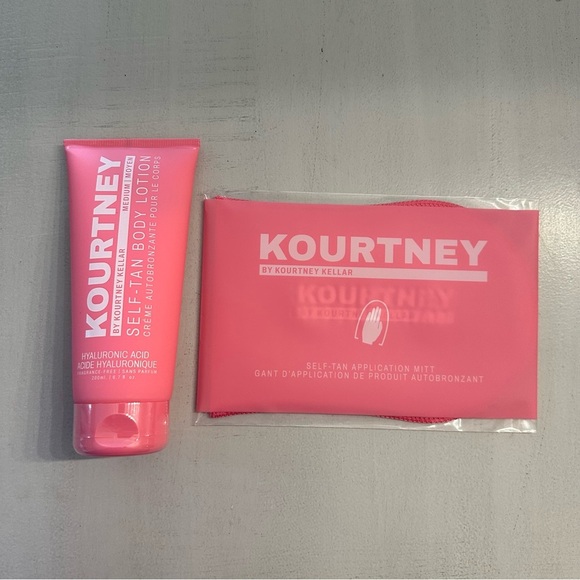 Kourtney Kellar Medium Self-Tan Body Lotion & Self-Tan Application Mitt NWT - Picture 6 of 6